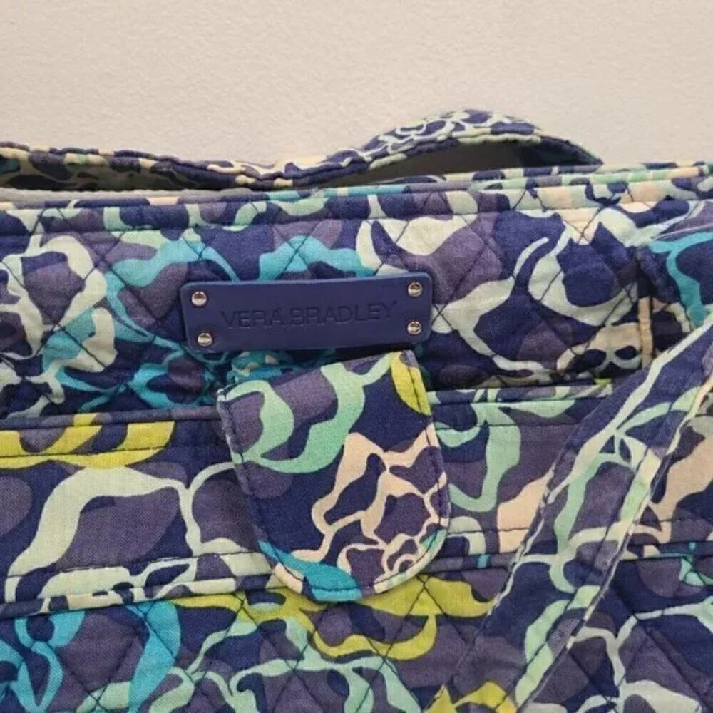 Vera Bradley Large Blue Paisley Baby Diaper Bag